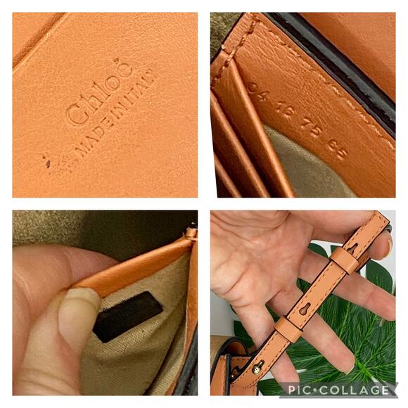 Chloe Mini Faye WOC Wallet on Chain Leather Crossbody Bag Purse Chloé Micro - Picture 9 of 12